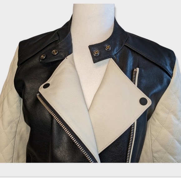 Scotch & Soda Buffalo Leather Quilted Jacket with silk lining - Picture 3 of 10